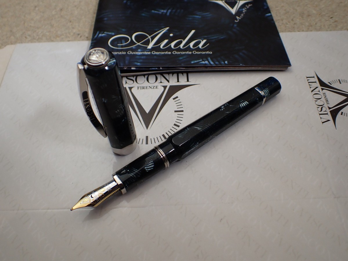 Visconti AIDA Protype Fountain pen 18kt Au B nib MIB | eBay