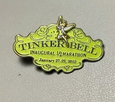 Disney Trading Pin Tinker Bell Inaugural 1/2 Marathon January 2012