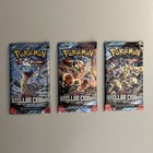 Pokemon TCG Stellar Crown Booster Bundle: 3 Factory Sealed Packs