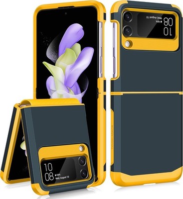 Samsung Galaxy Z Flip 4 Case Heavy Armor Style Hinge Protection Protective Cover