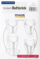 Patterns B4669 Misses' Corset, Size AA 6-8-10-12 