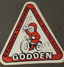 Rare 1970’s Godden Engineering Lg Sticker Speedway Grass Track GR500 Motorcycle