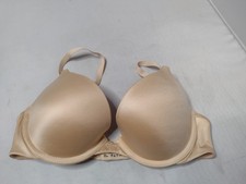 Maidenform 09729 Love The Lift Demi Push Up Bra 32C Underwire Beige Plunge K