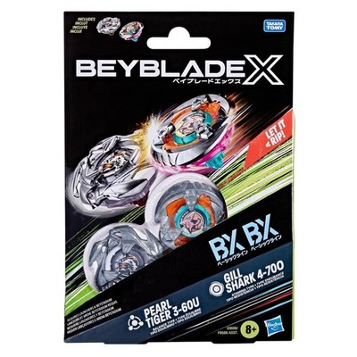 Hasbro Beyblade X Gill Shark & Pearl Tiger Dual Pack Set | eBay