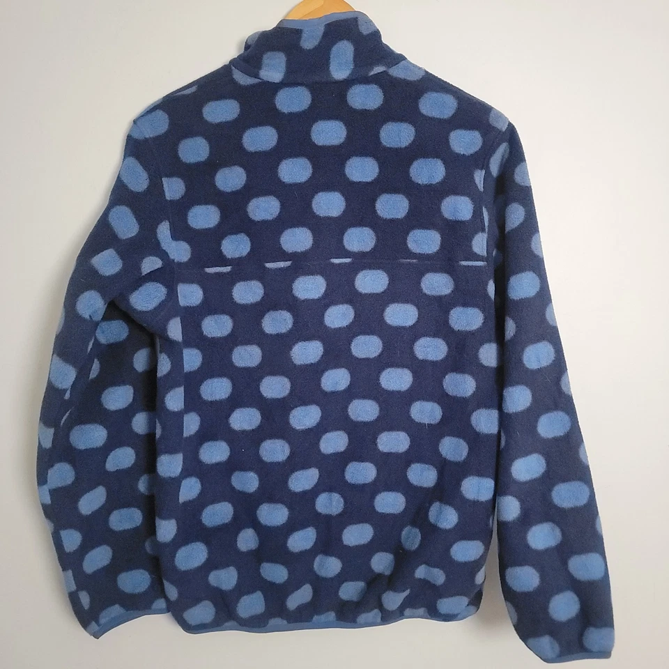 Patagonia Synchilla Snap-T Fleece Jacket Women's Medium Blue Polka Dot 25455 - Image 2 of 4