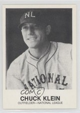 1983 TCMA Renata Galasso 1933 All-Stars Chuck Klein #6 HOF y0i