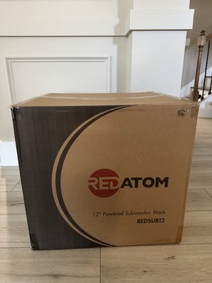 Red Atom 12  Powered Subwoofer, Black REDSUB12