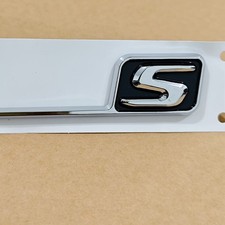 For AMG GT S Letter Trunk Emblem Chrome Black Badge Sticker GT63S GLC63S C63S