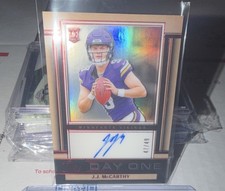 2024 Panini One Day One Autographed Rookie J.J. McCarthy Vikings Card 47/49