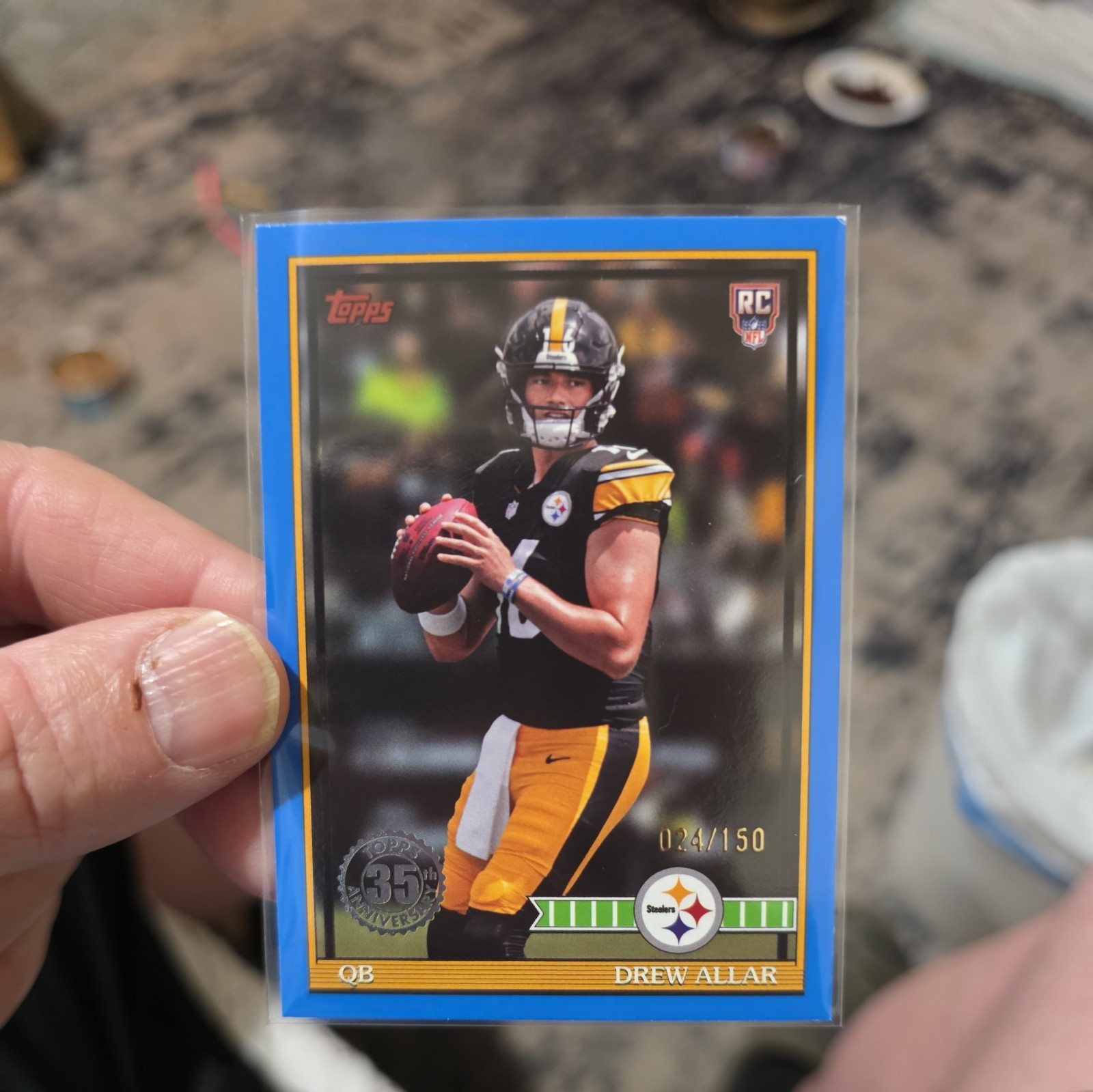 2026 Topps Flagship Drew Allar True Blue /150 RC Rookie 35th Anniversary
