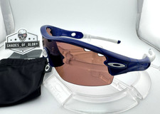 OAKLEY RADAR PITCH BLUE WHITE W/ G30 IRIDIUM VENTED SHIELD SUNGLASSES AUTHENTIC