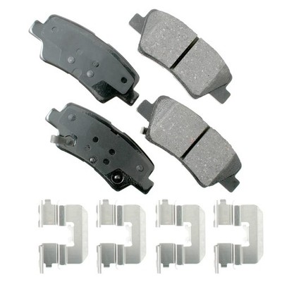 ACT1544 Ultra-Premium Ceramic Rear Disc Brake Pads , GREY