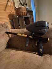 Dye Paintball Marker and Loader Package - Black/Gold Marker with Dye Loader