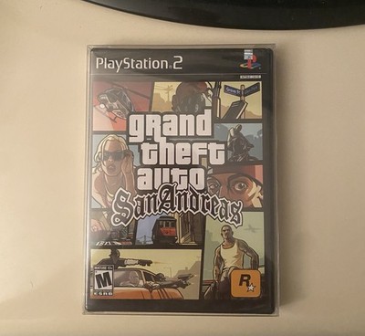 Grand Theft Auto San Andreas Black Label HotCoffee First Print PS2 Sealed