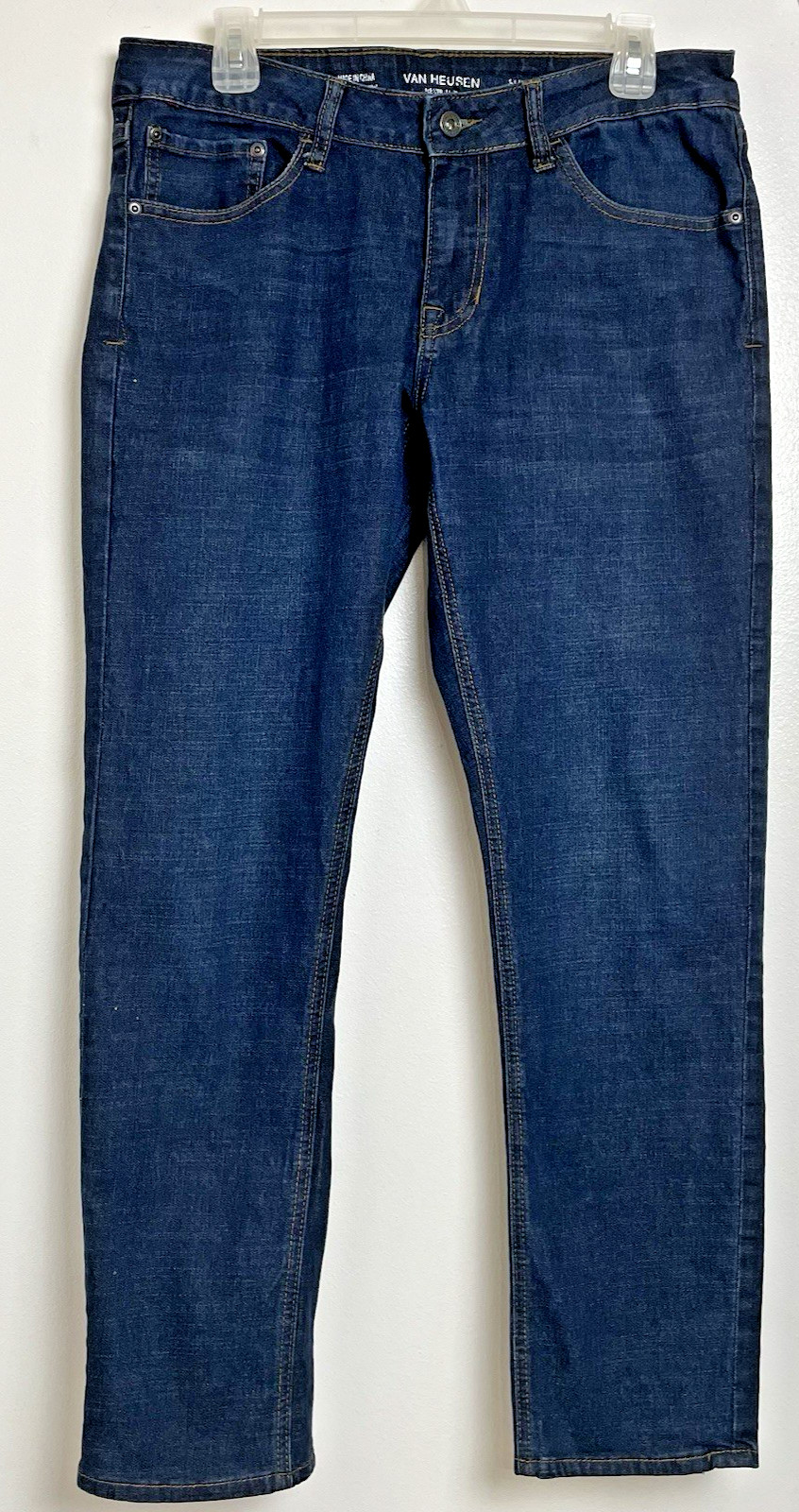 's 32x30 Slim Fit Jeans Blue Denim Never Tuck Stretch Waistb