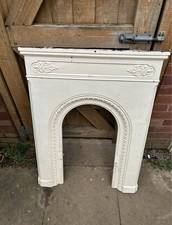 Cast iron vintage fire place With a broken mantle
