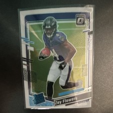 Panini 2023 Donruss Optic Rated Rookie Zay Flowers #210 Ravens Football NFL Card