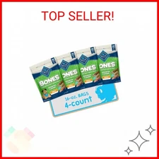 Blue Buffalo Bones Small Natural Dog Treats, Crunchy Dog Biscuits, Assorted Flav