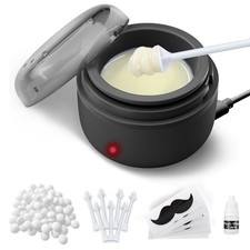 SUERBEATY Nose Wax Kit Men, Nose Hair Wax Kit with 100 g Nose Wax, Use 20 Tim...