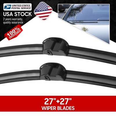 Waterproof/Durable 27''+27'' Side lock Windshield Wiper Blades All Season Set