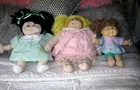 Vintage Cabbage Patch Dolls Coleco Blonde  Brown  Tan KIDS 3 LOT