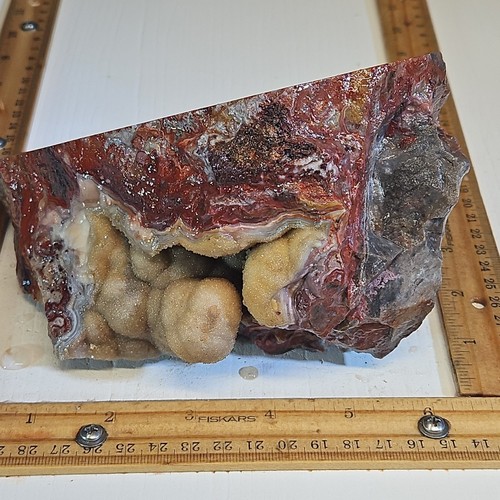 laguna spitze achat grob. Feuerwehr Rot und Gold Farben, 5lbs 7,7oz. - Bild 9 von 24