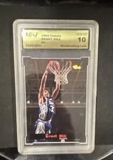 1994 Classic - Grant Hill #4 (RC) MINT Grading Service GEM MT 10