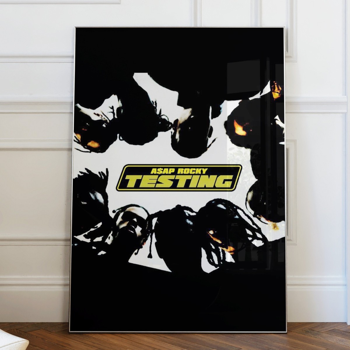 Asap Rocky TESTING - Album Poster | Premium Uncoated Canvas Print Asap Rocky TESTING - Album Poster | Premium Uncoated Canvas Print