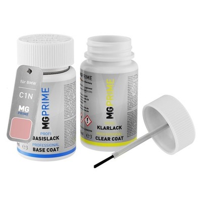Lackstift Set für BMW C1N Sonnenstein Metallic Sunstone Silver Metallic 2 x 50ml