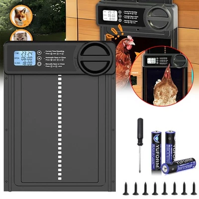 Automatic Chicken Coop Door Opener With Timer IP45 Waterproof Auto Chicken Door