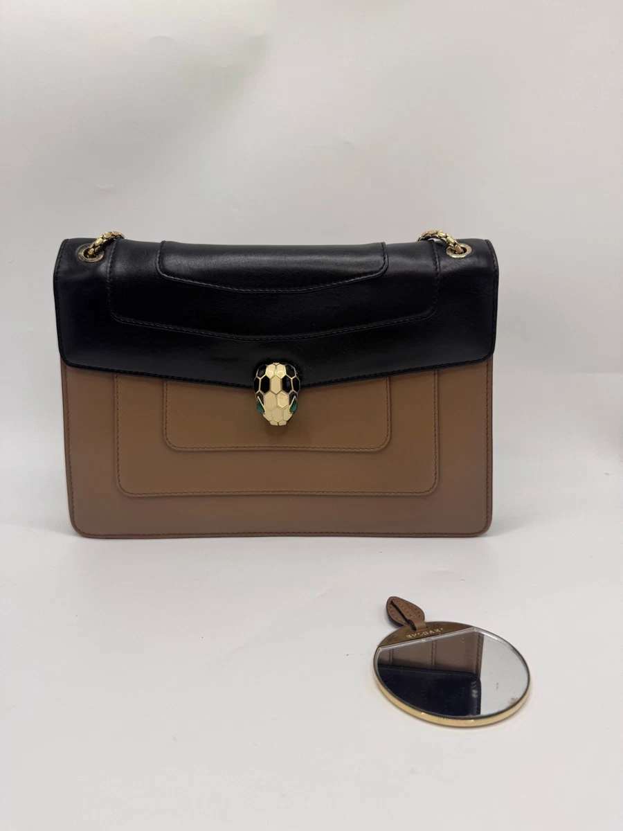 Bvlgari Leather Exterior Black Bags & Handbags for Women for sale