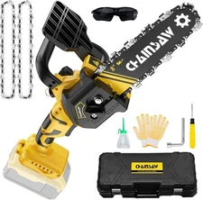 Mini Chainsaw 8 Inch for Dewalt 20V Max Battery, Brushless Cordless Pruning Chai