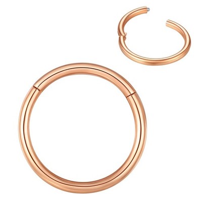 Nasenring Hoop 316L Chirurgenstahl Knorpelohrring Septum Clicker Ring 0,8 mm 1,0