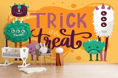 3D Monster Illustration Wall Murals Wallpaper Murals Wall Sticker