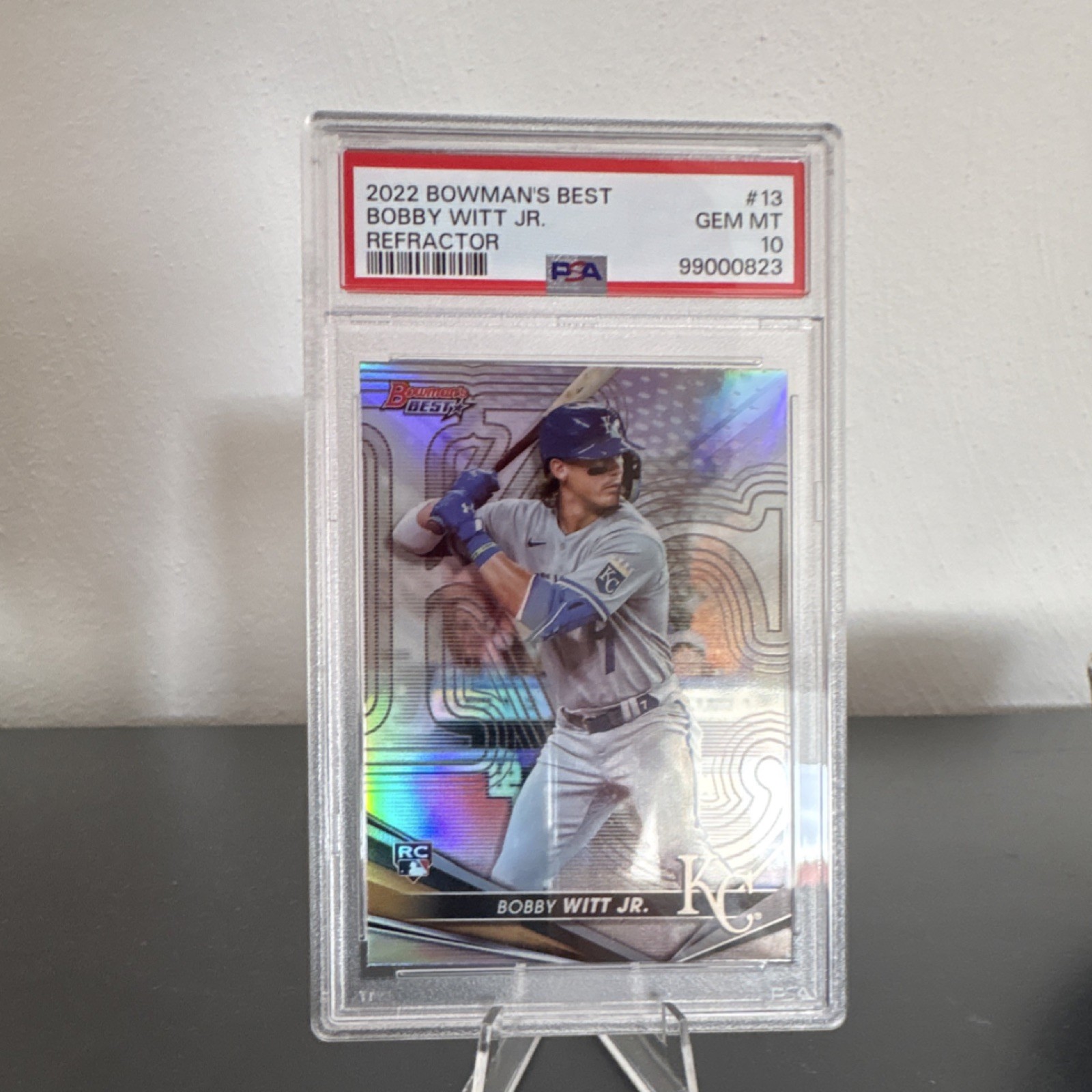 2022 Bowman's Best Bobby Witt Jr. #13 Refractor Rookie PSA 10 Royals