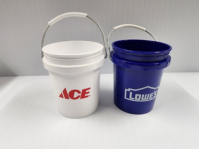 #ad ACE Hardware amp; Lowes Mini Bucket Minature Paint Pail 4in Tall HTF $12.99