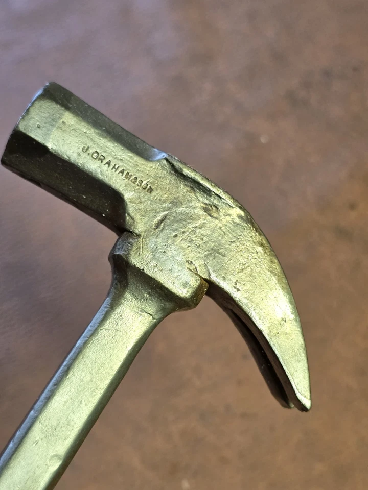 Antique J Graham And Son Carpenters Claw Hammer Multi tool Victorian Hammer - Image 4 of 4