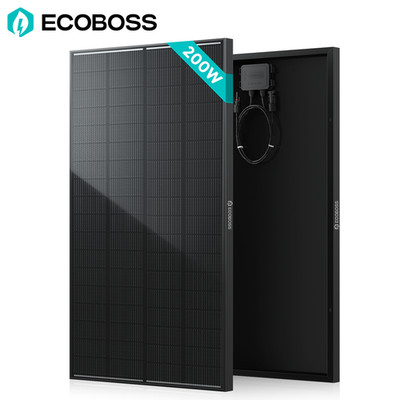200W Watt Solar Panel Monocrystalline 12V N-Type Home RV Camping Boat Off-Grid
