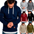 Men’s Winter Hoodie Sweatshirt Warm Casual Hooded Jacket Coat