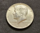1969‑D Kennedy Half Dollar • 40% Silver • Circulated Example • X42