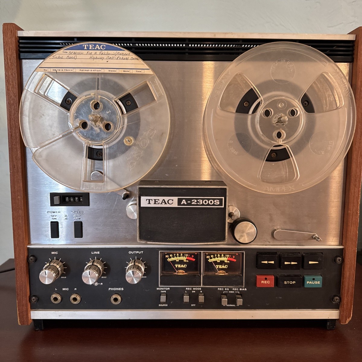 レトロ　ビンテージ　オープンリールデッキ　teac  A-2300S TEAC A-2300S STEREO REEL-TO-REEL TAPE DECK Tested Working