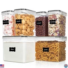 Vtopmart 6-Piece Airtight Food Storage Containers - BPA-Free, Dishwasher Safe