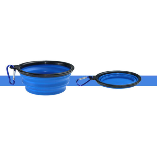 2/5/8X Silikon Haustier Hund Faltbare Futterschüssel Tragbar Trinkwasser Dish ≥ - Bild 16 von 30