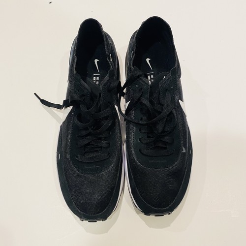 Nike Waffle One Womens Shoes Size 11.5 Black White Casual Retro DC2569-001 - Picture 7 of 17