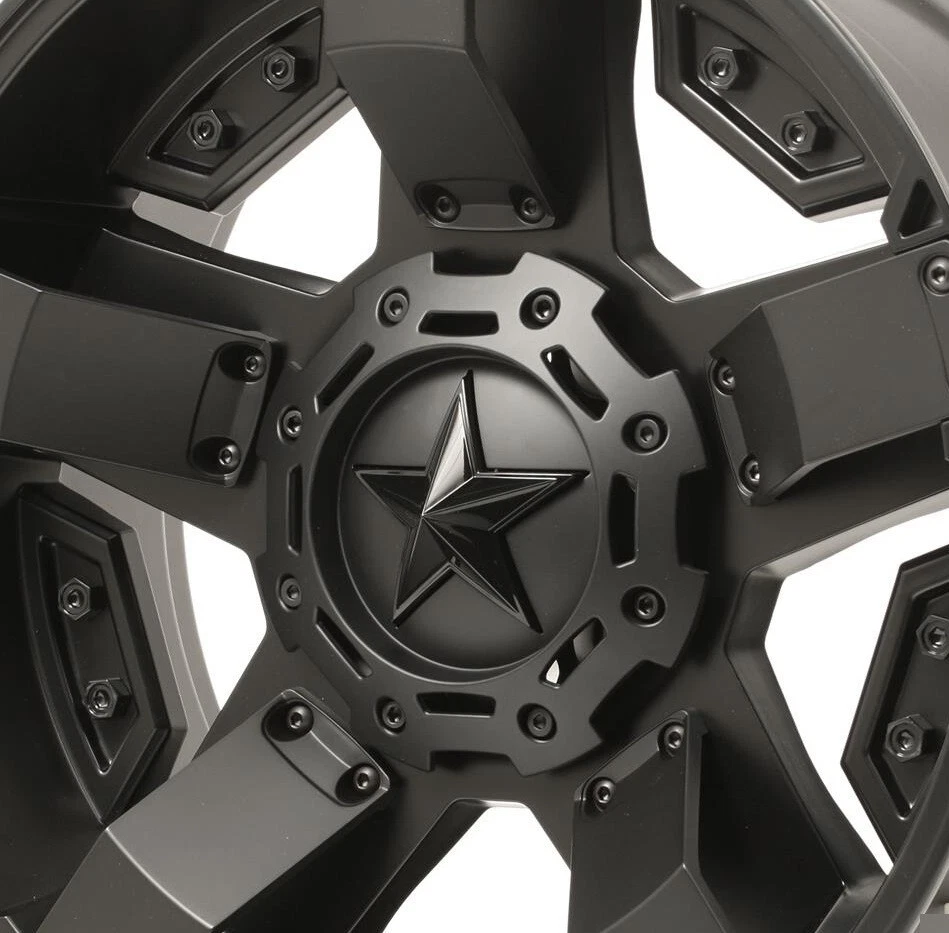 20 XD811 ROCKSTAR II 2 WHEELS RIMS SATIN BLACK 5 FIVE (5) XD81129035712N NEW Foto 2 de 4