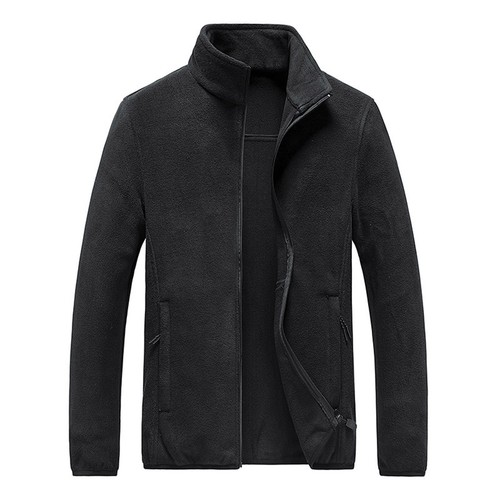Men's Lightweight Warm Zip Up Long Sleeve Soft Polar Fleece Jacket For Fall Win - Picture 43 of 53