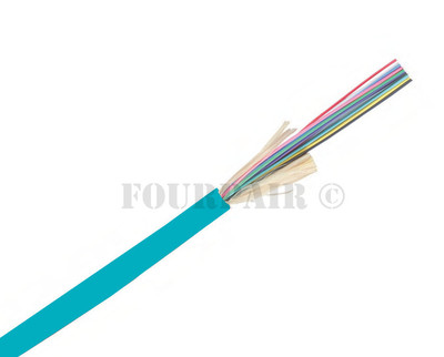 Indoor/Outdoor 24-Strand Multimode OM3 Fiber Optic Cable Plenum Rated - 1000ft