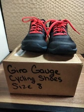 Giro Gauge Men's Cycling Mountain Shoes Black Bright Red Size 8