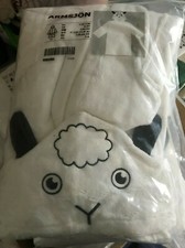 IKEA ARMSJ N bathrobe, white 116/128, children's bathrobe, terrycloth, hood, lamb