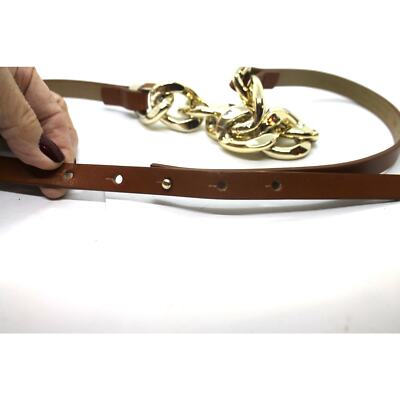 Express Gold Chain Belt Chain Link Waist Belt | Express main image 2